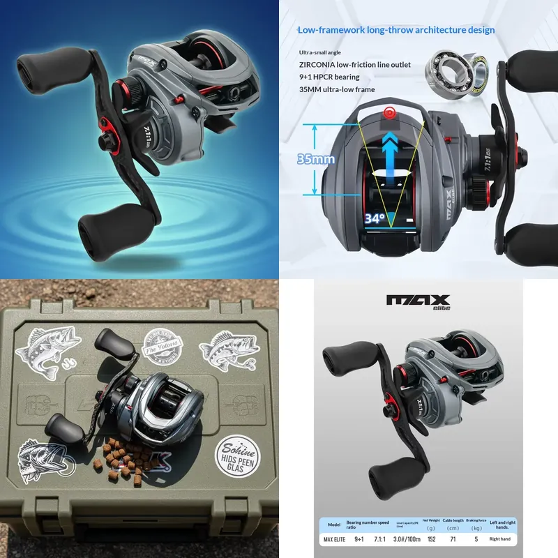 بكرة صيد ZGLY Abu Garcia Elite - مراجعة Baitcasting Reel وسعره