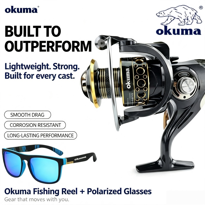 بكرة صيد OKUMA-Spinning، بكرة  - مراجعة Ice Fishing Reel وسعره